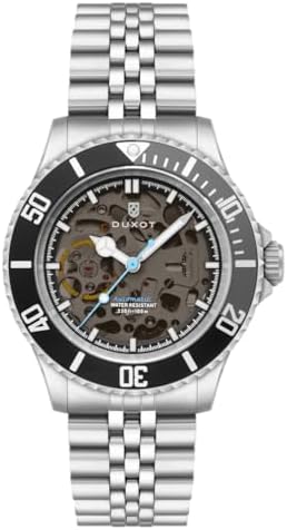 Men's 40mm Atlantica Skeleton Automatic Watch with Solid Stainless Steel Bracelet DX-2067