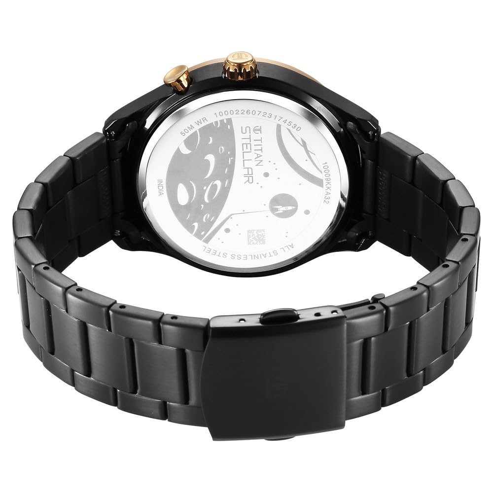Titan Steallr Analog Watch - for Men 10009KM02