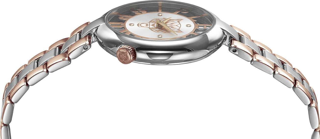 Plein Sport Sport Tiger Silver Round Dial Quartz Analog Women Watch