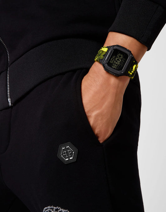Philipp Plein Hyper $Hock Black Dial Digital Unisex Watch