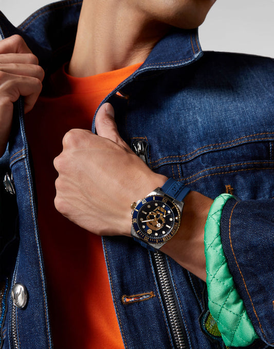 Philipp Plein The $Kull Bicolor Dial Quartz Men Watch