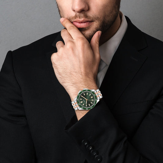 Timex Green Round Dial Quartz Analog Unisex Watch