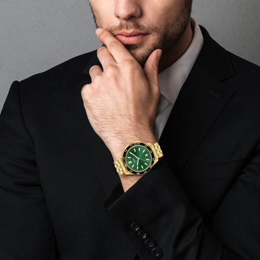 Timex Green Round Dial Quartz Analog Unisex Watch