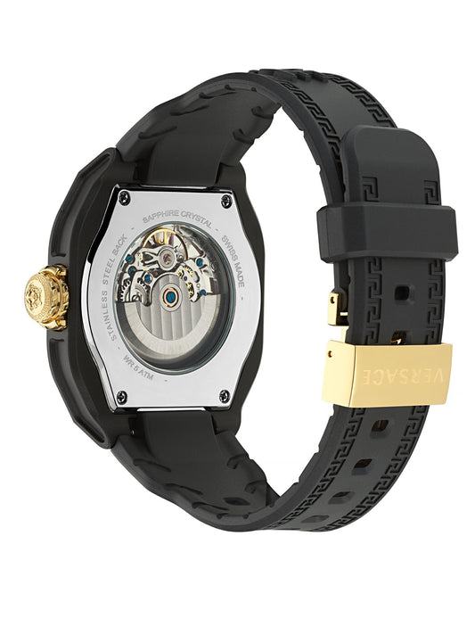 Versace V Legend Gold Tone Octogonal Dial Quartz Analog Unisex Watch