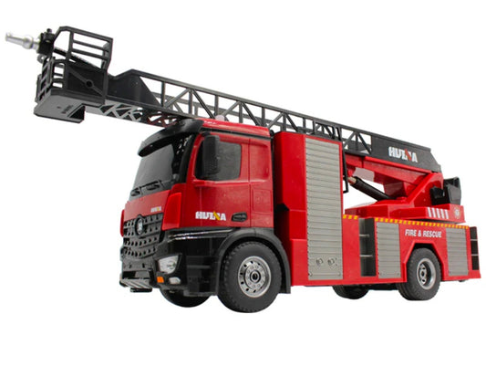 Huina 1561 RC Simulation Fire Truck (2026 Model) | Remote Control Fire Engine with Lights & Water Spray
