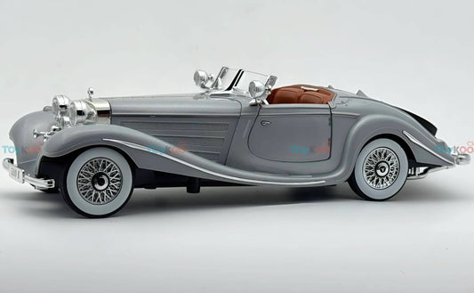 1936 Mercedes-Benz 500K 1:18 roadster diecast scale model car - Big Size