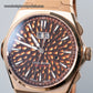 【Limited Edition 300pcs】Hammer Dial Big Date Automatic Winding Gold Brown Chiming Watch Lucky Harvey