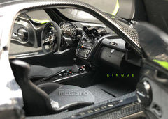 1/18 Almost Real AR+ Pagani Zonda Cinque Coupe 2009 White Diecast Full Open