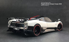1/18 Almost Real AR+ Pagani Zonda Cinque Coupe 2009 White Diecast Full Open