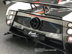 1/18 Almost Real AR+ Pagani Zonda Cinque Coupe 2009 White Diecast Full Open