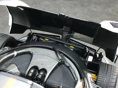 1/18 Almost Real AR+ Pagani Zonda Cinque Coupe 2009 White Diecast Full Open