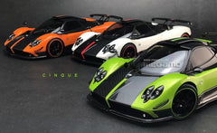 1/18 Almost Real AR+ Pagani Zonda Cinque Coupe 2009 White Diecast Full Open