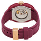 Versace V.Legend Skeleton Burgundy Round Quartz Unisex Watch