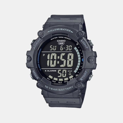 Youth Men Quartz Black Dial Digital Resin Watch D219