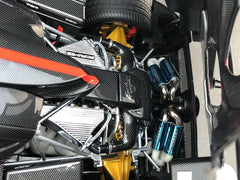 1/18 Almost Real AR+ Pagani Zonda Cinque Coupe 2009 White Diecast Full Open