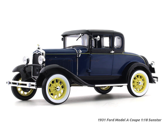 1931 Ford Model A Coupe blue 1:18 Sunstar diecast Scale Model collectible