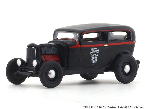 1932 Ford Tudor Sedan black 1:64 M2 Machines licensed diecast scale model car 32500-92