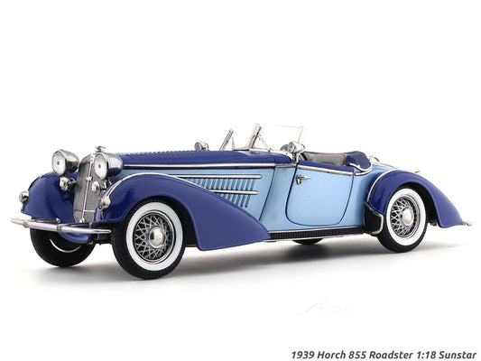1939 Horch 855 Roadster blue 1:18 Sunstar diecast Scale Model collectible