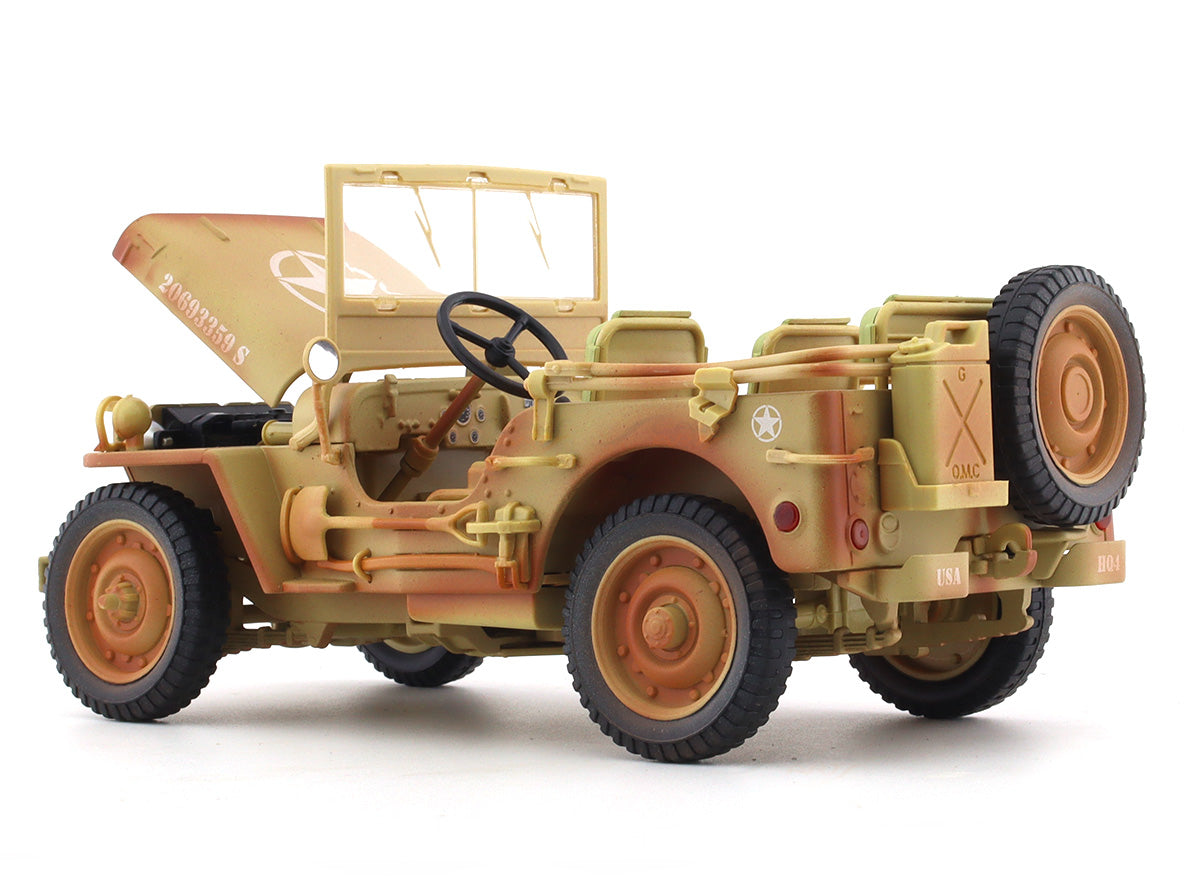 1944 Jeep Willys Desert 1:18 American Diorama diecast scale model car collectible