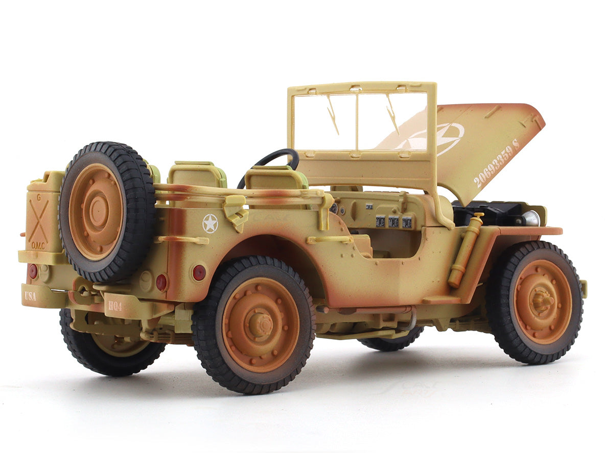 1944 Jeep Willys Desert 1:18 American Diorama diecast scale model car collectible