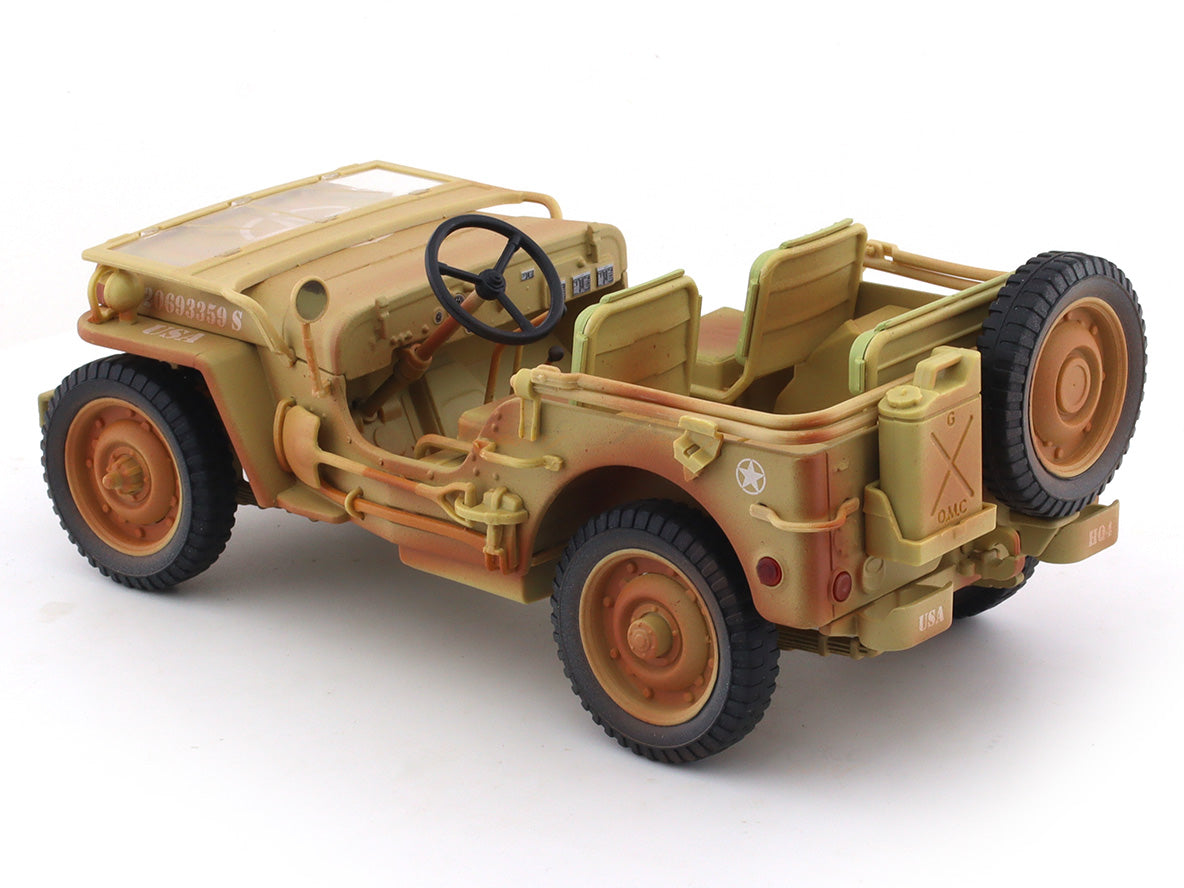 1944 Jeep Willys Desert 1:18 American Diorama diecast scale model car collectible