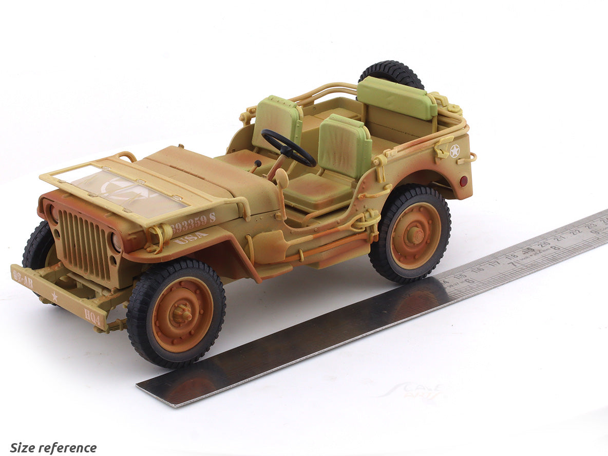 1944 Jeep Willys Desert 1:18 American Diorama diecast scale model car collectible
