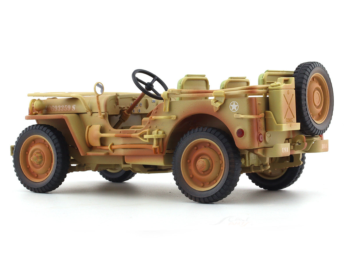 1944 Jeep Willys Desert 1:18 American Diorama diecast scale model car collectible