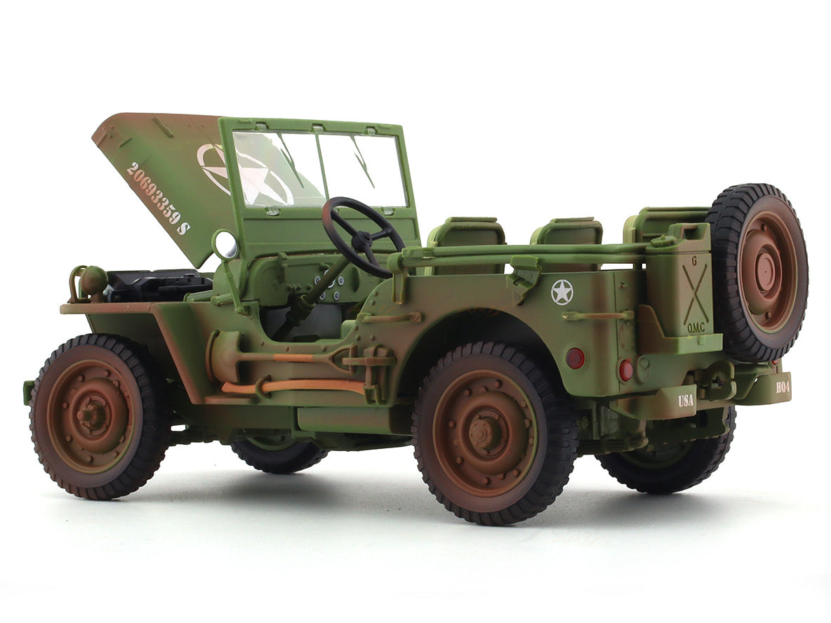 1944 Jeep Willys Green 1:18 American Diorama diecast scale model car collectible