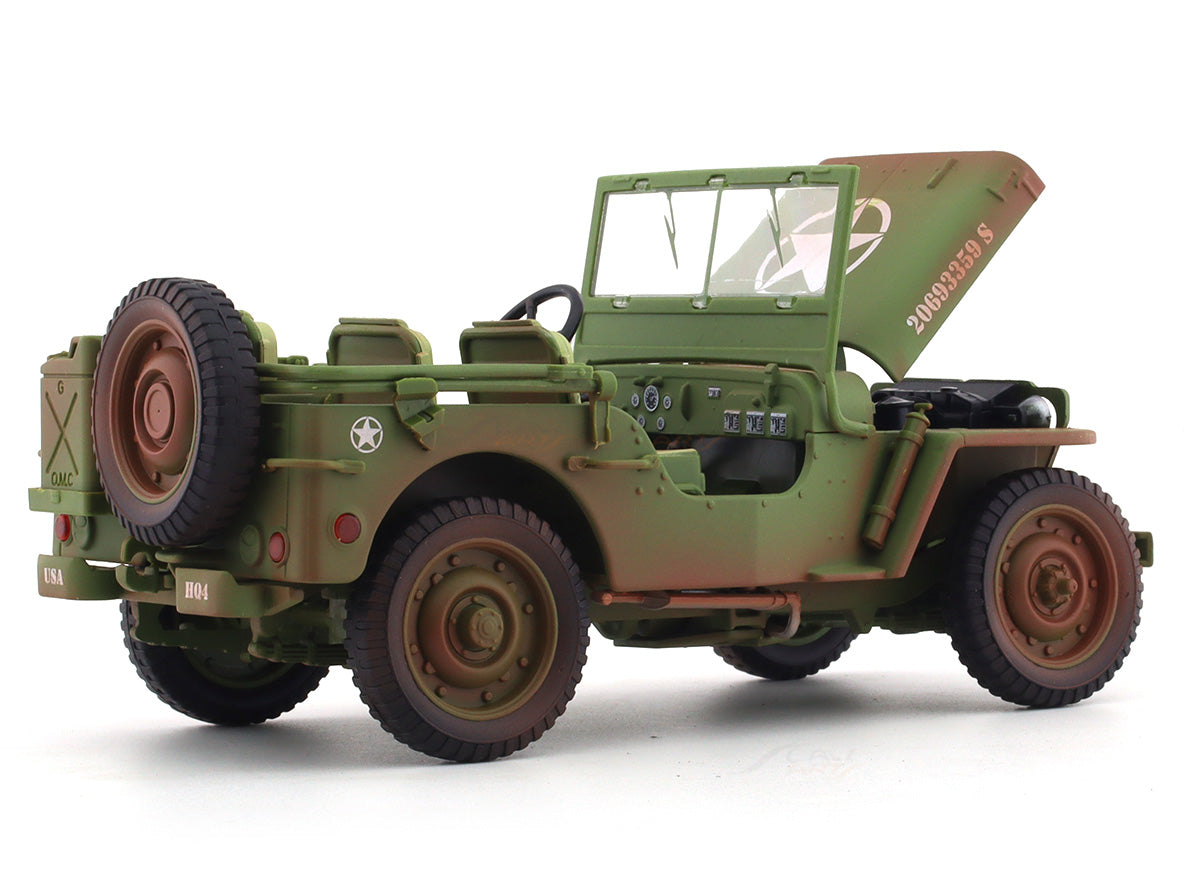 1944 Jeep Willys Green 1:18 American Diorama diecast scale model car collectible