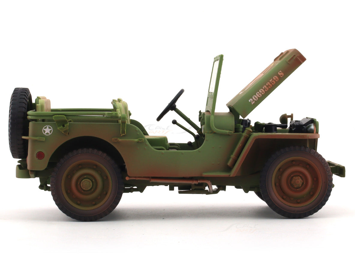 1944 Jeep Willys Green 1:18 American Diorama diecast scale model car collectible