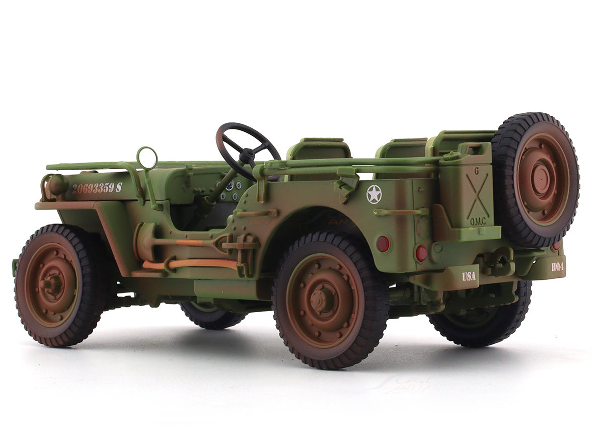 1944 Jeep Willys Green 1:18 American Diorama diecast scale model car collectible