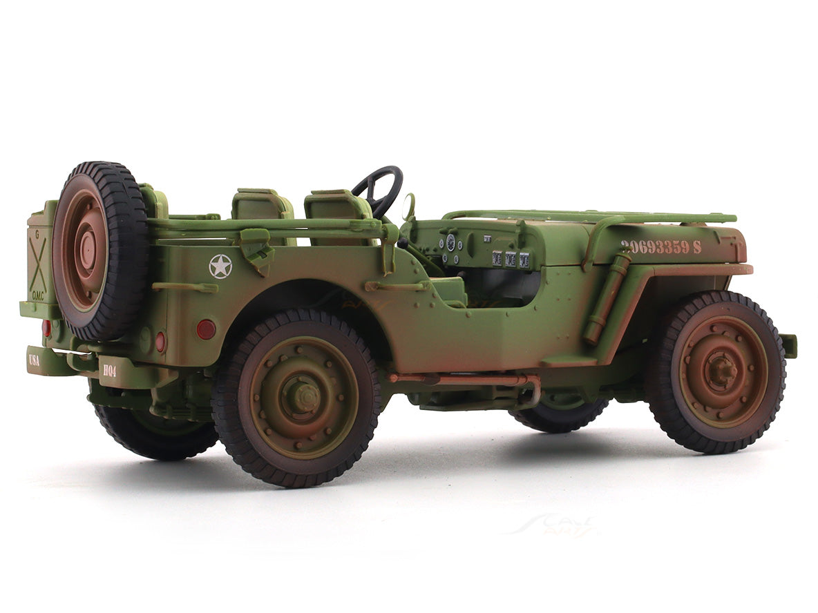 1944 Jeep Willys Green 1:18 American Diorama diecast scale model car collectible