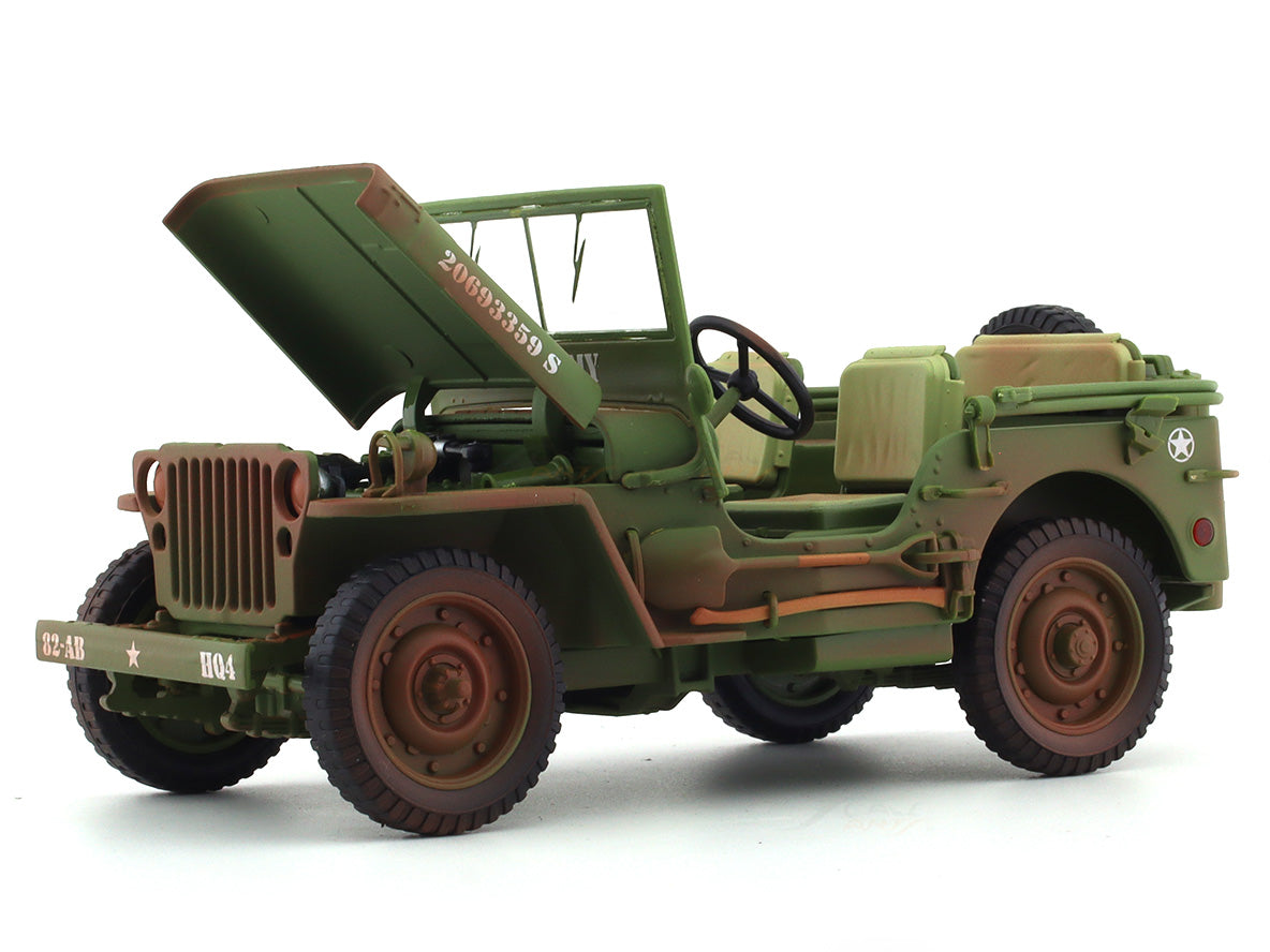 1944 Jeep Willys Green 1:18 American Diorama diecast scale model car collectible