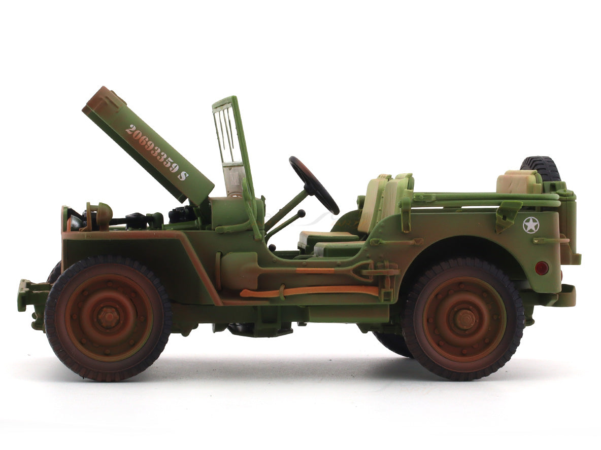 1944 Jeep Willys Green 1:18 American Diorama diecast scale model car collectible