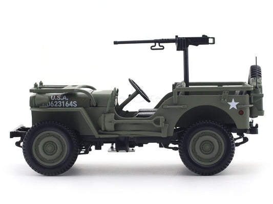 1944 Willys Jeep Military Green 1:18 Norev licensed diecast scale model car collectible