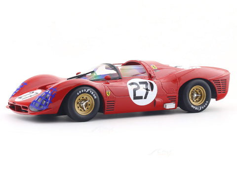 1966 Ferrari 330 P3 Spider No. 27 1:18 Werk83 Licensed Diecast Scale Model Car Collectible