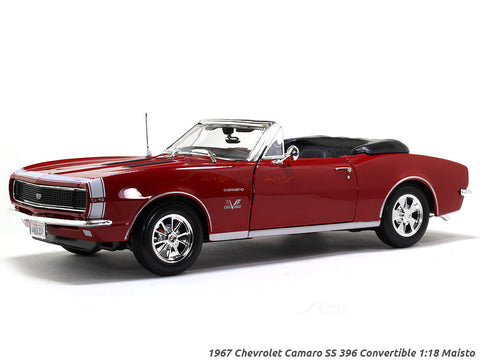 1967 Chevrolet Camaro SS 396 Convertible red 1:18 Maisto diecast Scale Model car