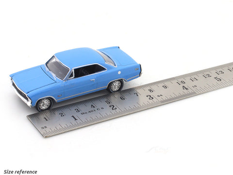 1967 Chevrolet Nova SS blue 1:64 M2 Machines licensed diecast scale model car 11228-108