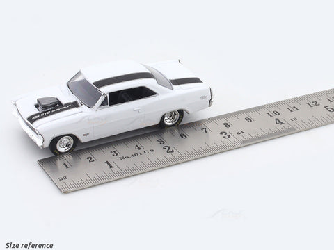 1967 Chevrolet Nova SS white 1:64 M2 Machines licensed diecast scale model car 11228-116