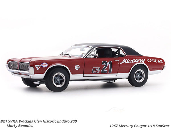 1967 Mercury Cougar 1:18 SunStar licensed diecast Scale Model collectible