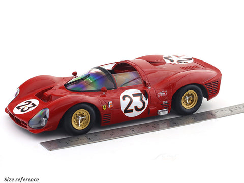 1967 Ferrari 330 P3 Spider No. 23 1:18 Werk83 Licensed Diecast Scale Model Car Collectible