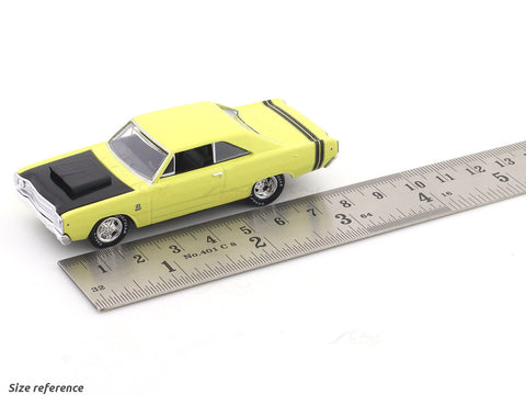 1968 Dodge Dart GTS yellow 1:64 M2 Machines licensed diecast scale model car 11228-109