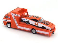 1968 Dodge L600 Race Hauler & 1969 Charger Daytona 1:64 M2 Machines diecast hauler scale model
