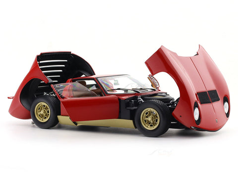 1968 Lamborghini Miura P400 red 1:18 Kyosho licensed premium diecast scale model car collectible