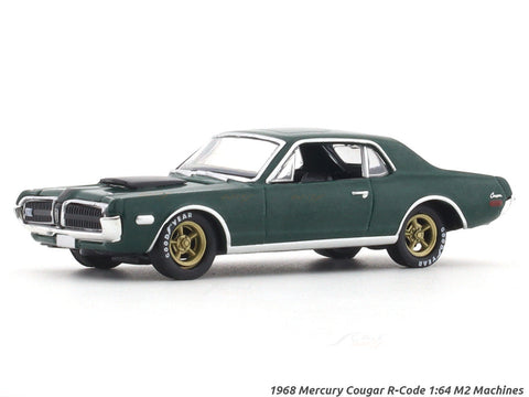 1968 Mercury Cougar R-Code green 1:64 M2 Machines licensed diecast scale model car 11228-116