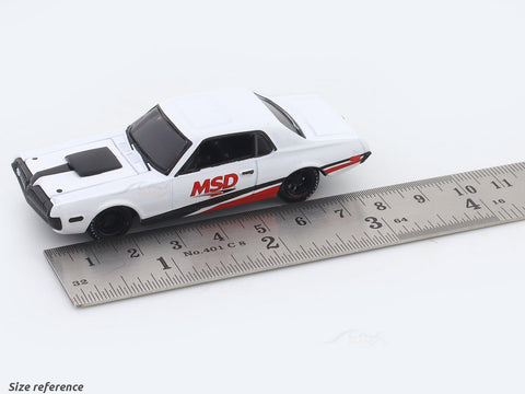1968 Mercury Cougar R Code MSD 1:64 M2 Machines licensed diecast scale model car 11228-121