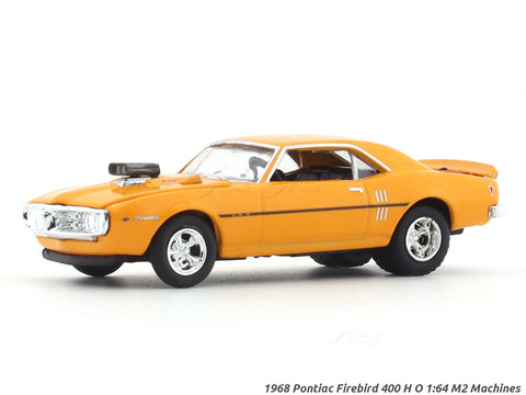 1968 Pontiac Firebird 400 H O orange 1:64 M2 Machines licensed diecast scale model car 11228-118