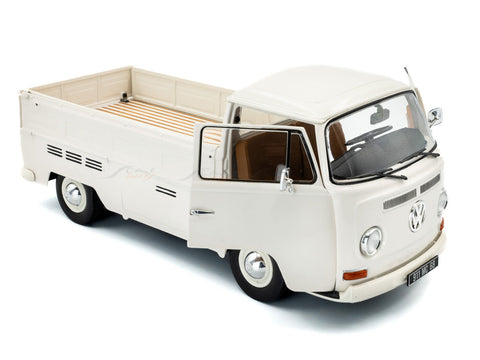1968 Volkswagen T2 Pick-Up Porsche White 1:18 Solido Licensed Diecast Scale Model Car Collectible