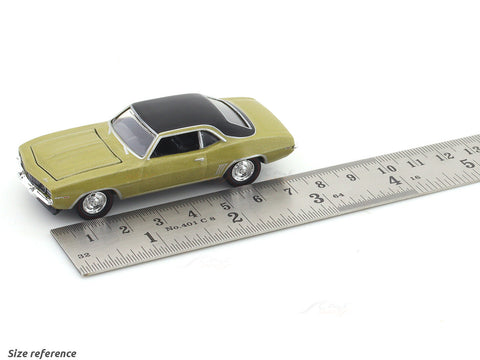1969 Chevrolet Camaro RS golden 1:64 M2 Machines licensed diecast scale model car 11228-111