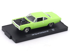 1969 Plymouth Road Runner 440 green 1:64 M2 Machines licensed diecast scale model car 11228-121
